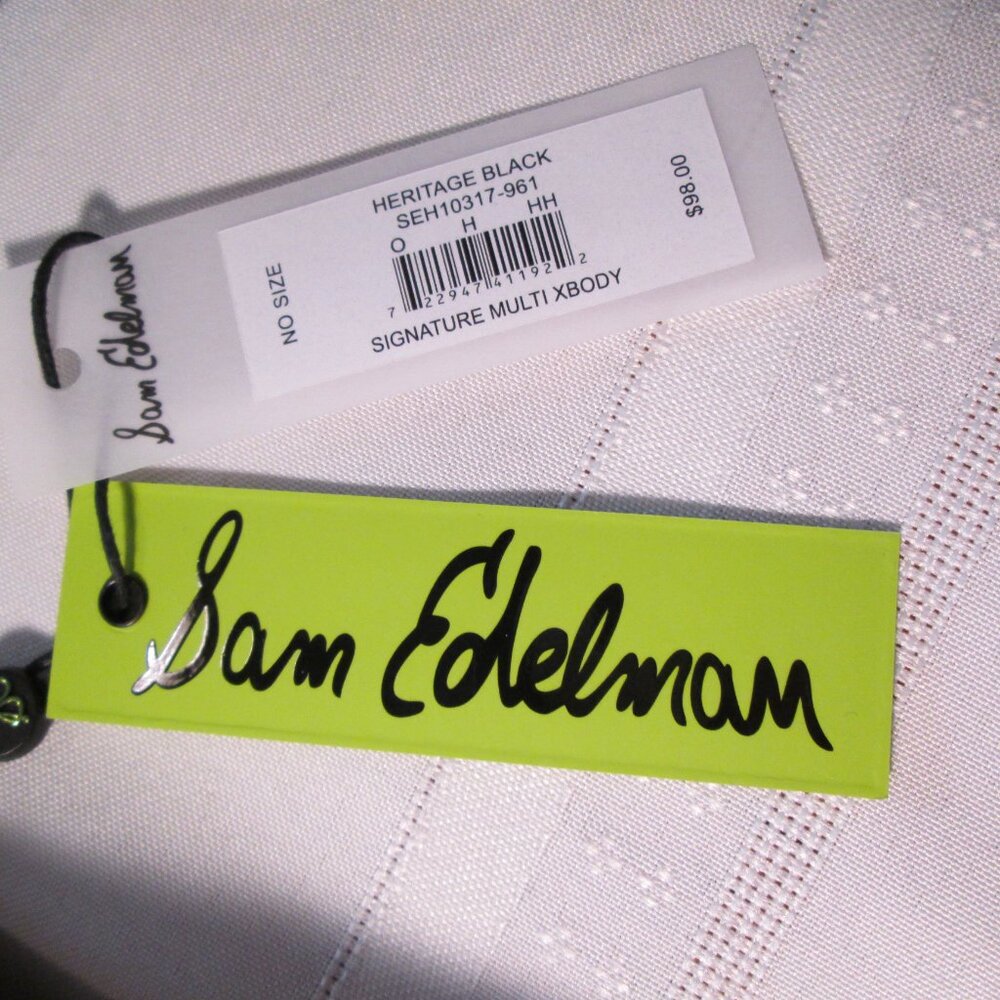 Sam Edelman Heritage Black Signature Clutch Crossbody NWT - Picture 4 of 4